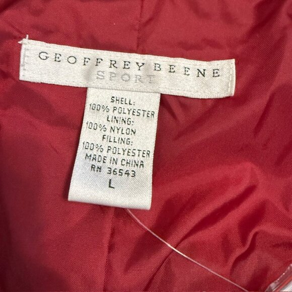 Geoffrey Beene Women's Jacket Size L Black Puffer Belted Button Winter Coat - Picture 4 of 10